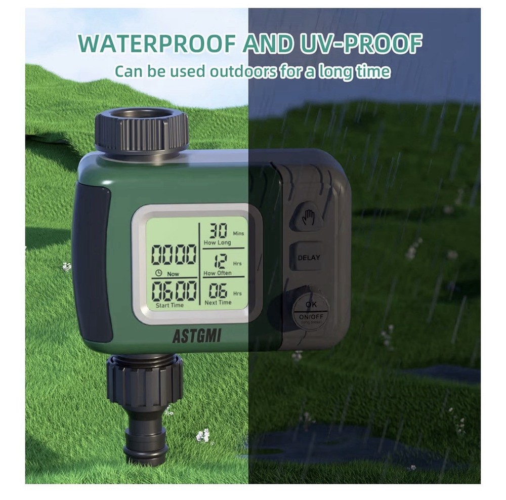 Sprinkler Timer Outdoor Water Timer Programmable Hose Faucet Timer Delay/Auto