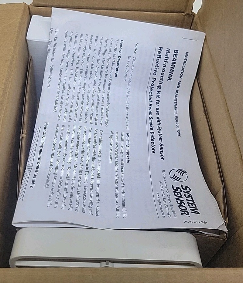 System Sensor (BEAMMMK) Projected beam smoke detector multi-mount kit Open Box