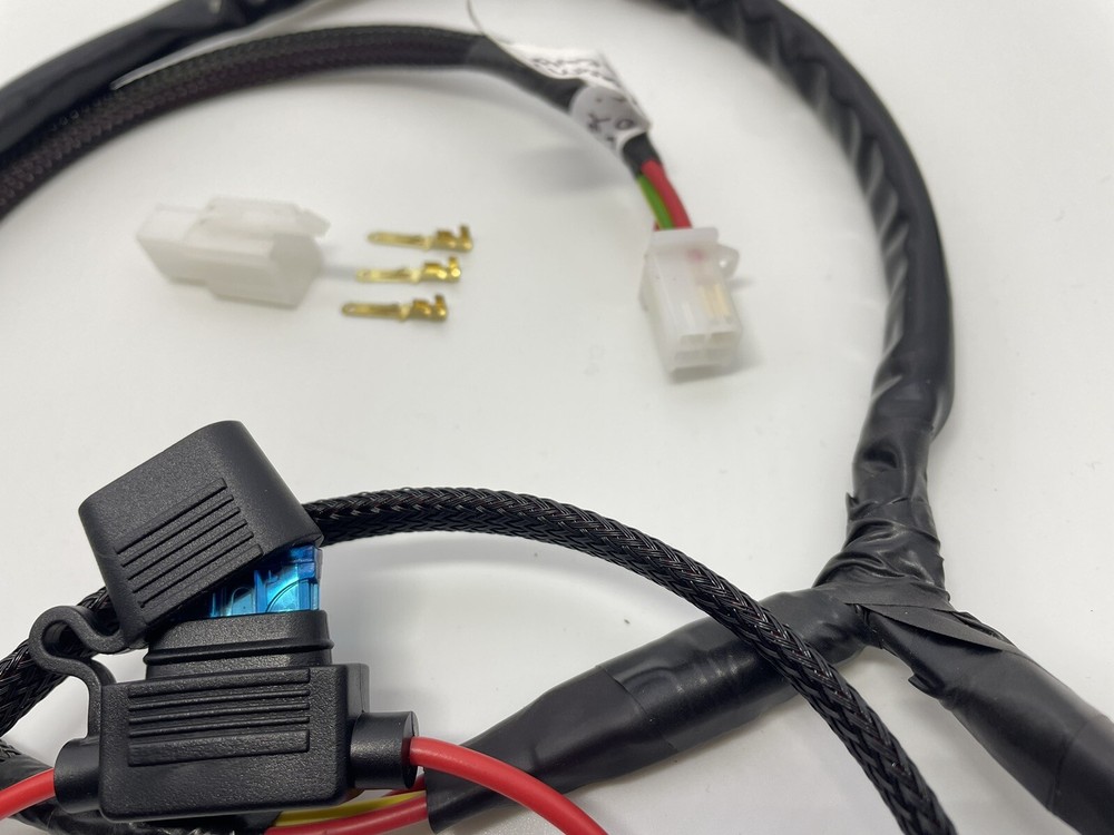 headlight wiring kit high / low beam / off handlebar switch motorcycle universal