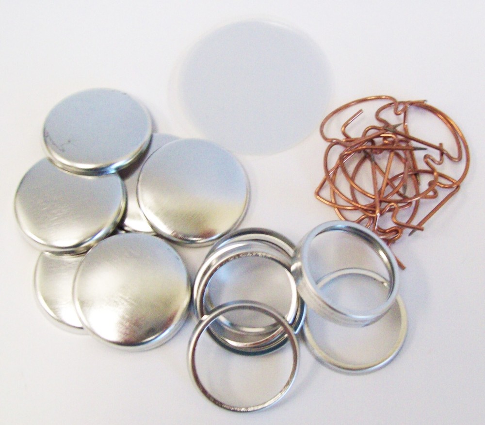 1" Button Making Kit - Button Machine, Button Boy Punch + 1000 pinback parts