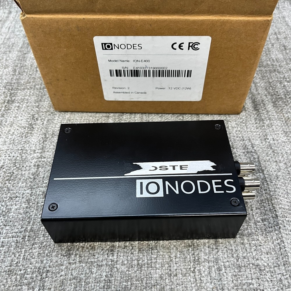 IO Nodes ION-E400 Quad Video Encoder SDI Multimedia. E400