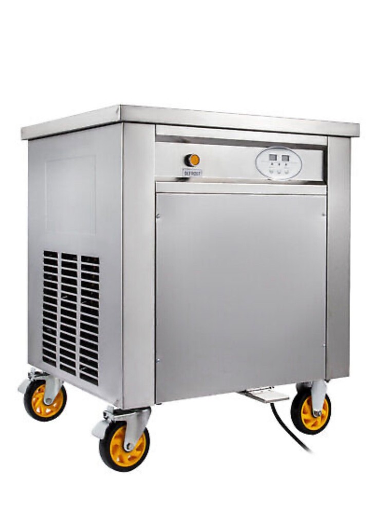 fried ice cream machine stainless steel 