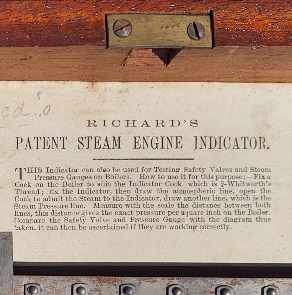 Richards Steam Engine Indicator Antique