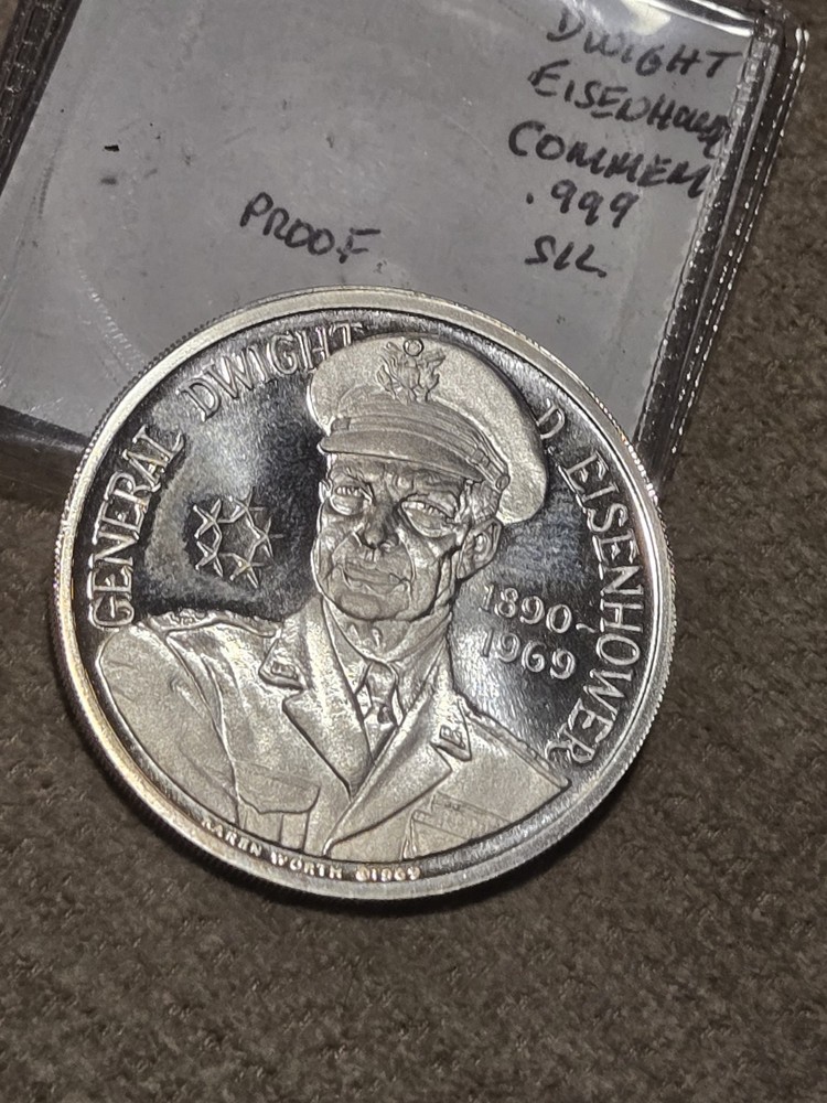 Dwight Eisenhower .999 Silver Proof Coin