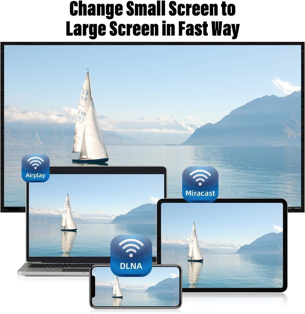 Wireless 4K Screen Mirroring Adapter - Easy HDMI Streaming for All Devices
