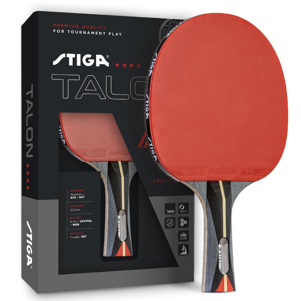 "Lightweight Ping Pong Paddle with 2mm Sponge - Flared Handle for Control"