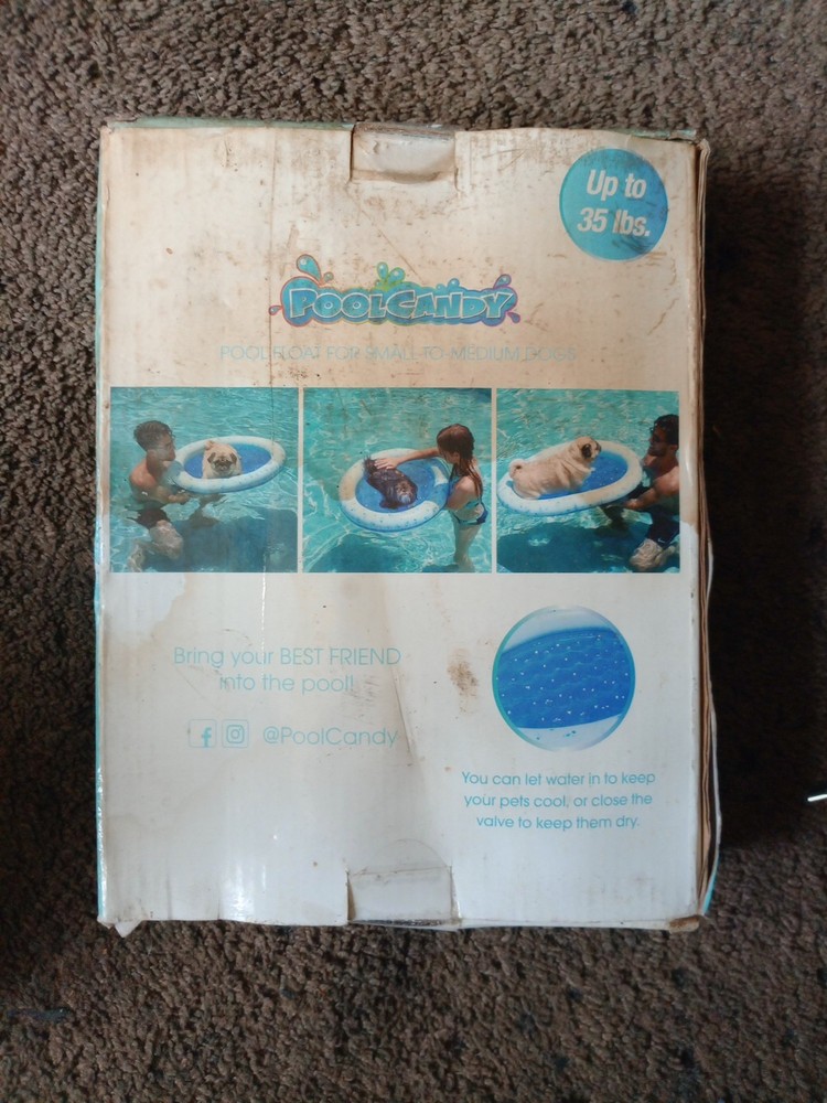 PoolCandy Inflatable Pet Float - Easy Set Up Doggy Pool Floats