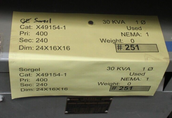 Sorgel X49154-1 Type S "Q" Transformer