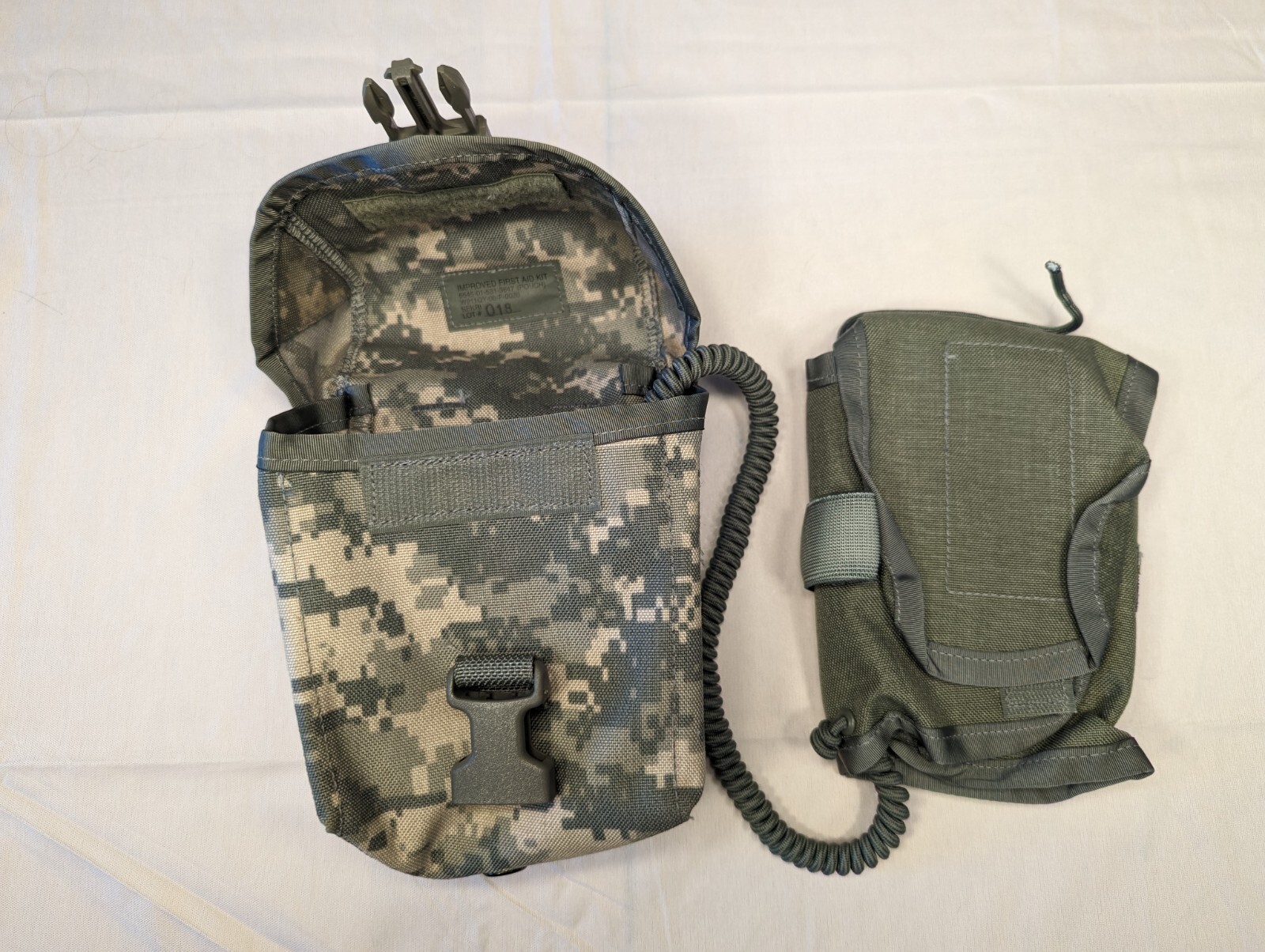US Army ACU Molle IFAK First Aid Pouch with Insert - No Contents Good Condition