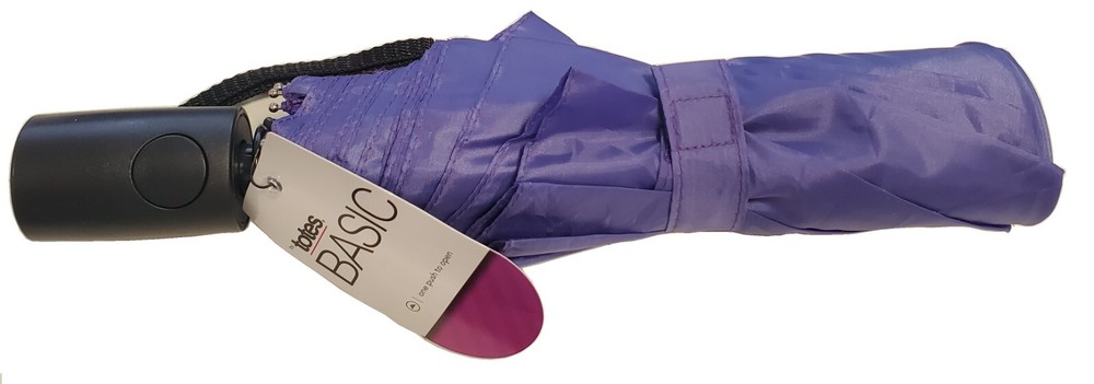 totes Basic auto open umbrella ~ 42  Coverage ~ Pastel Purple NEW