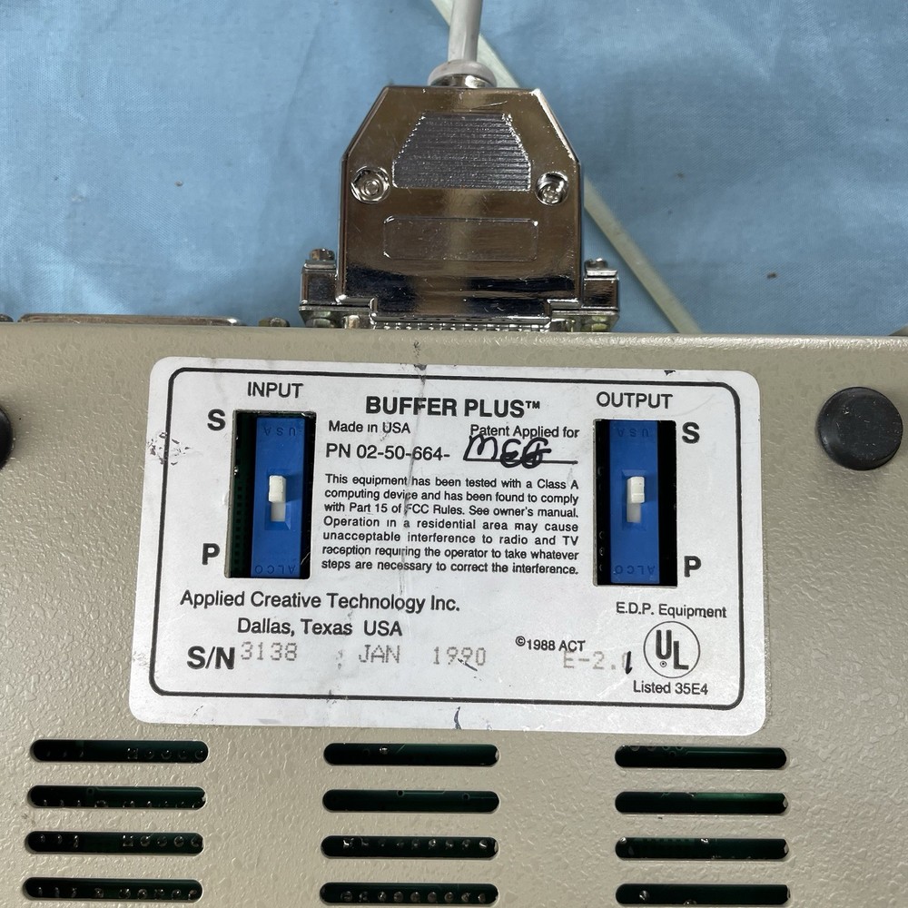 APPLIED CREATIVE TECHNOLOGY BUFFER PLUS 02-50-264