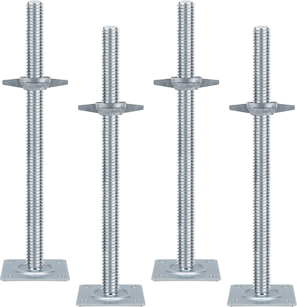 18" Scaffold Adjustable Leveling-Jack Parts -  Galvanized Solid Threaded Rod Sca
