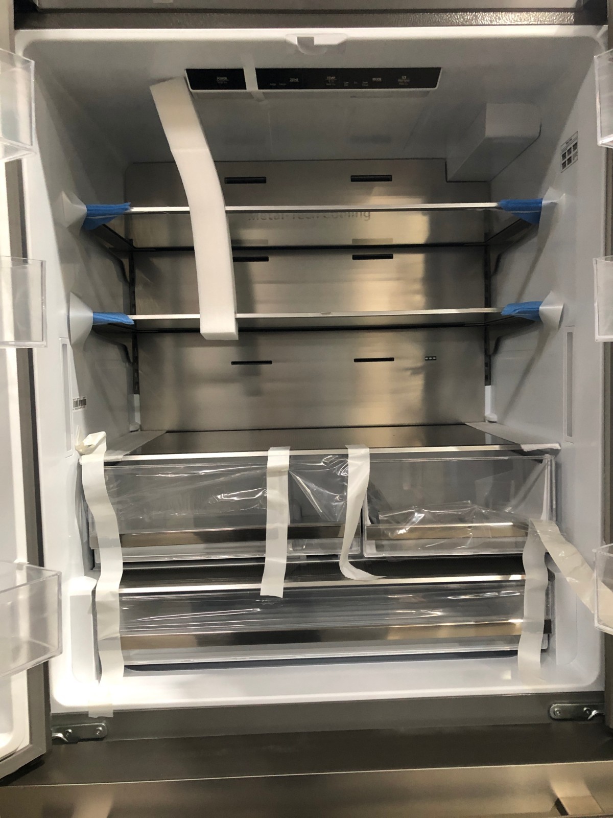 36 in. 3 Door French Door Refrigerator, Stainless (OPEN BOX COSMETIC IMPECTIONS)