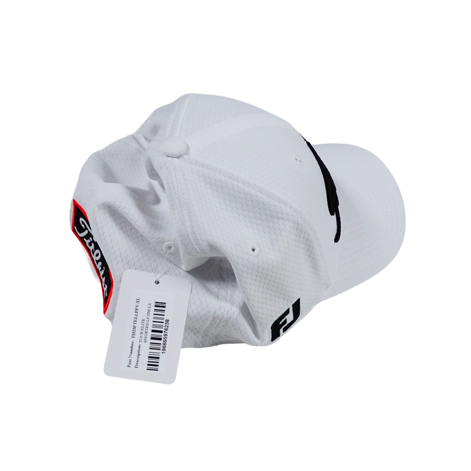 Titleist Pro V1 FJ Tour Elite 25th Anniversary Golf Hat White Black L / XL