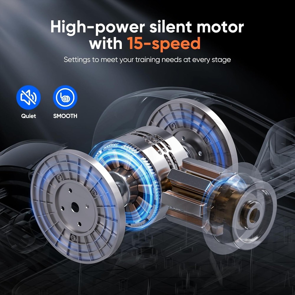 - Quiet Motorized Leg Exerciser with Smart Remote, 12-Speed Manual Programs A...