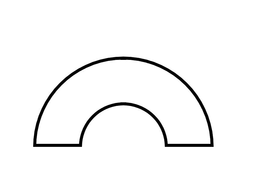 Rainbow Clay Cutter Shape Set ~ Polymer Crafting Tool ~ Outline