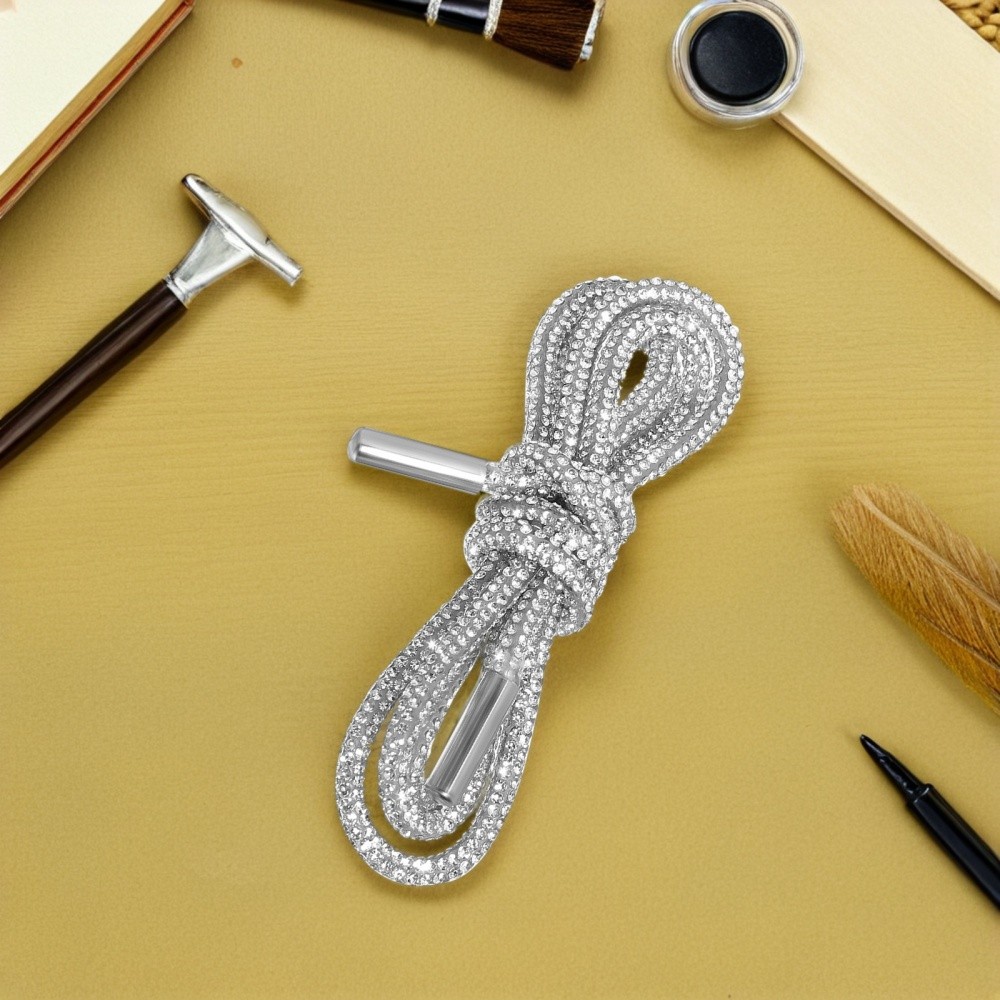 4 Pcs Elegant Rhinestone Shoe Accessories Drawstring for Pants Replacement