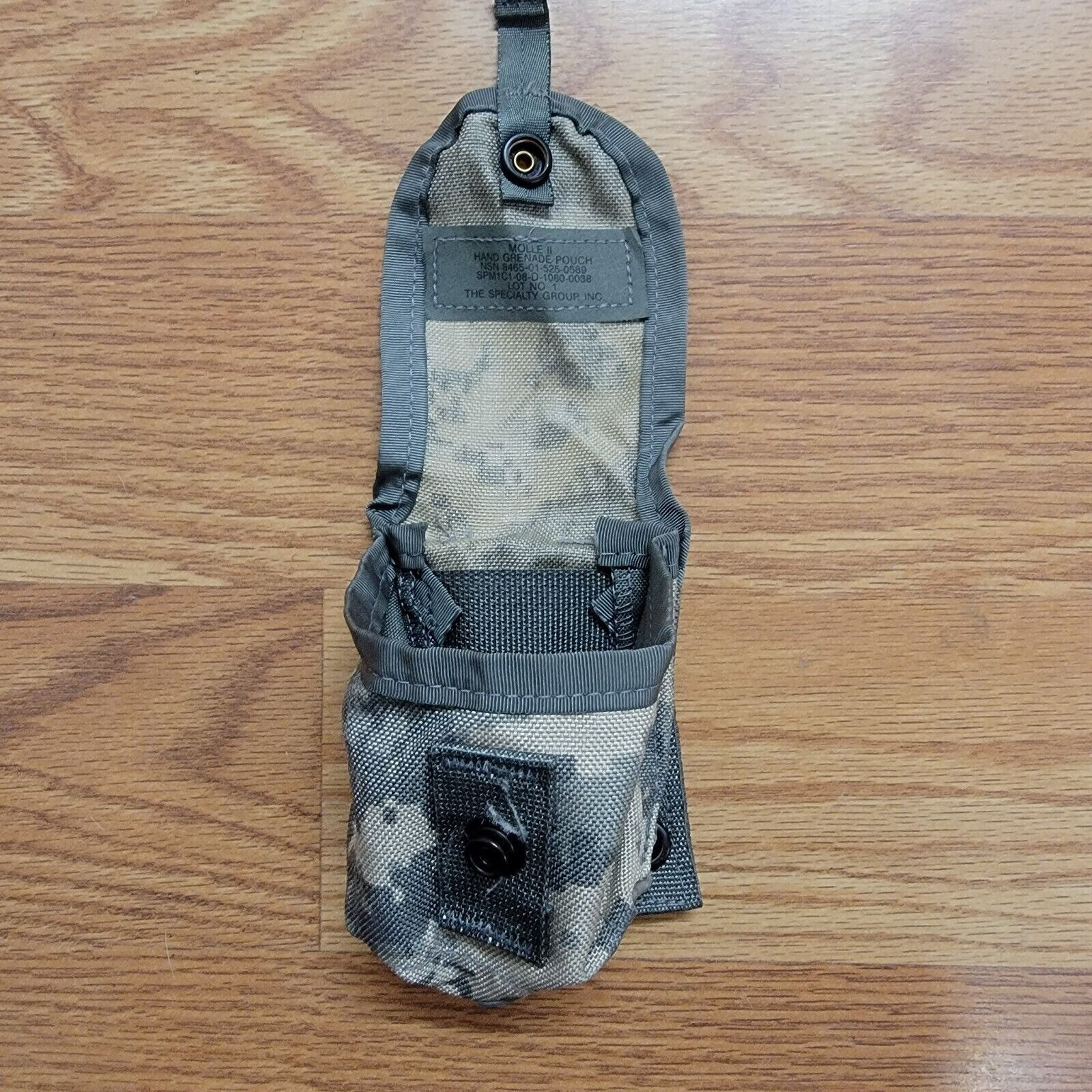 4 Military Hand Grenade Pouch, Army ACU Digital Camo MOLLE II Pouches VGC