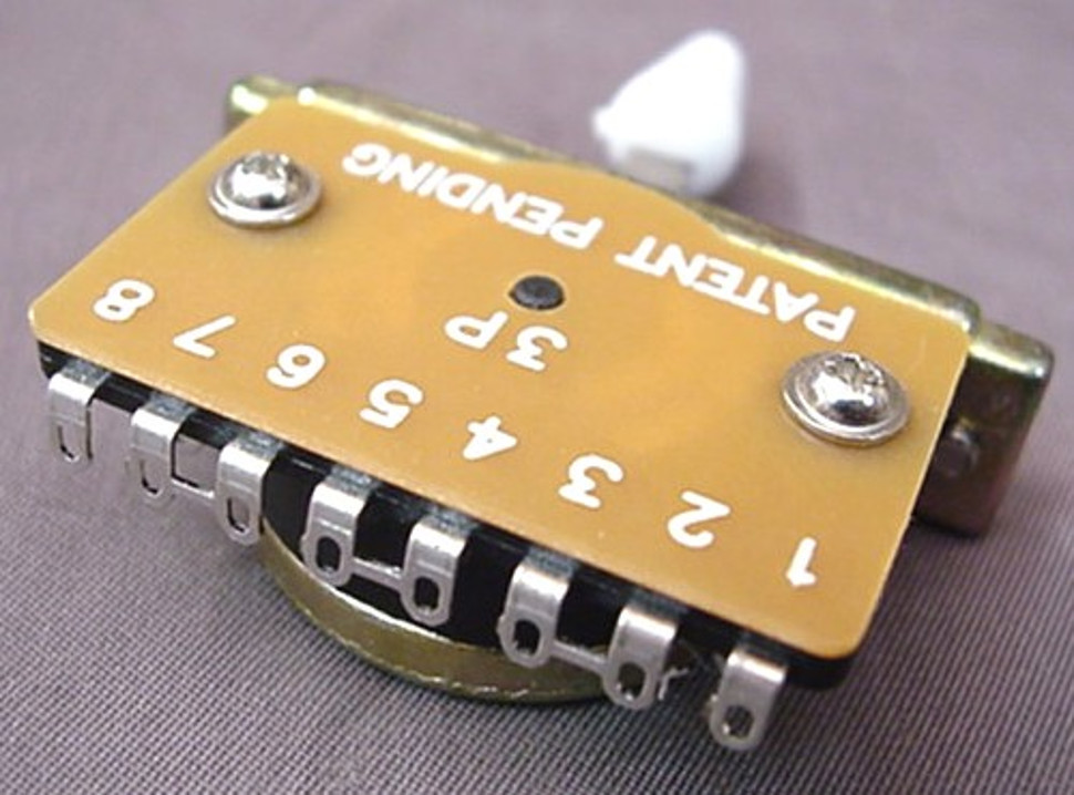 DIECAST 3 WAY LEVER SWITCH FOR ELECTRIC GUITAR white