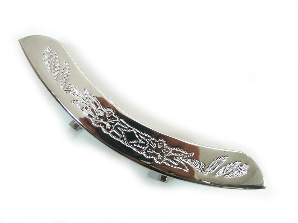Engrave pattern Banjo Armrest, chrome color surface,1 piece