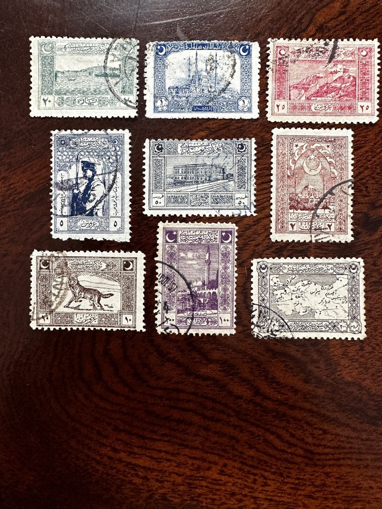 1908 OTTOMAN TURKEY GENOA PRINTING USED SHORT SET