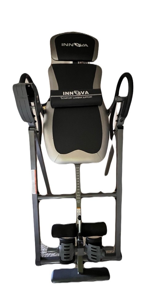Innova Inversion Table with Adjustable Headrest, Reversible Ankle Holders, and