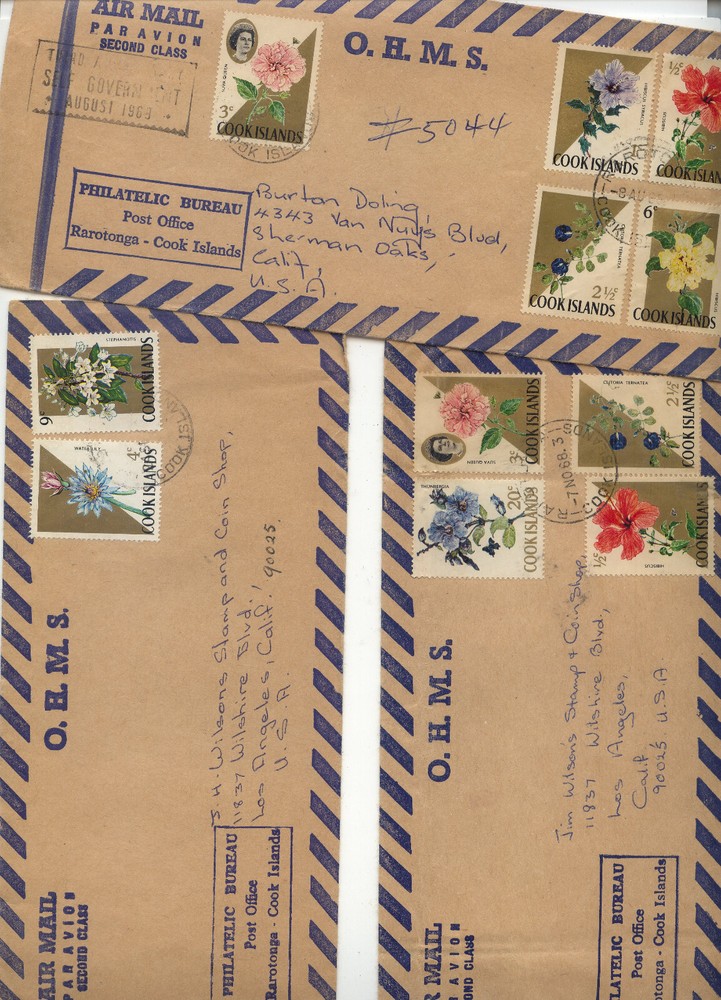 Cook  Islands  3 long covers   official