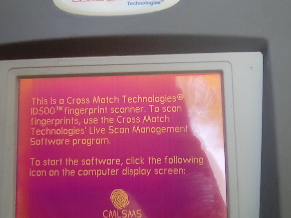 Cross Match Technologies ID500 Scanner