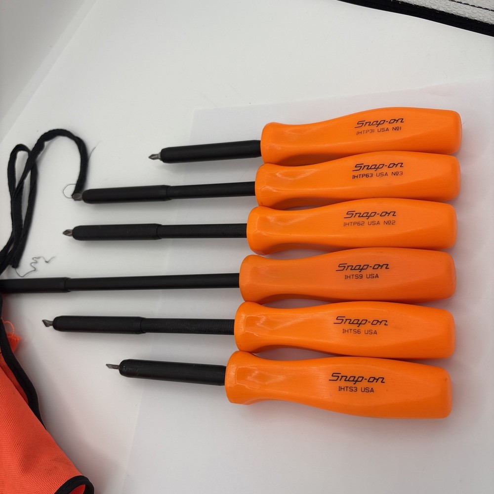 Snap-On IHT60K 6 pc Non-Conductive Composite Insulating Screwdriver Set NICE !!