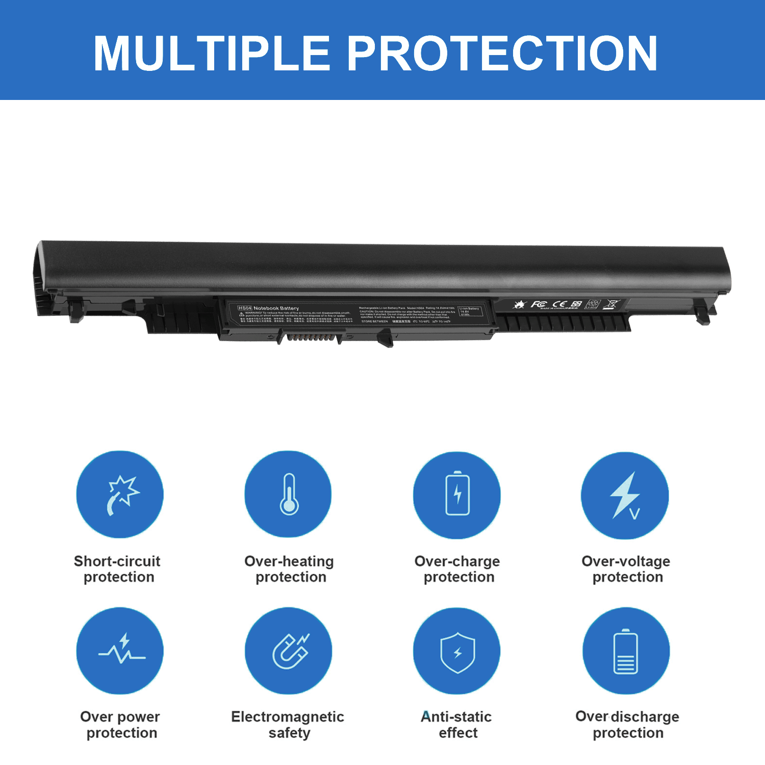 ✅LOT HS03 HS04 Battery For HP Spare 807957-001 807956-001 807612-421 HSTNN-LB6U✅