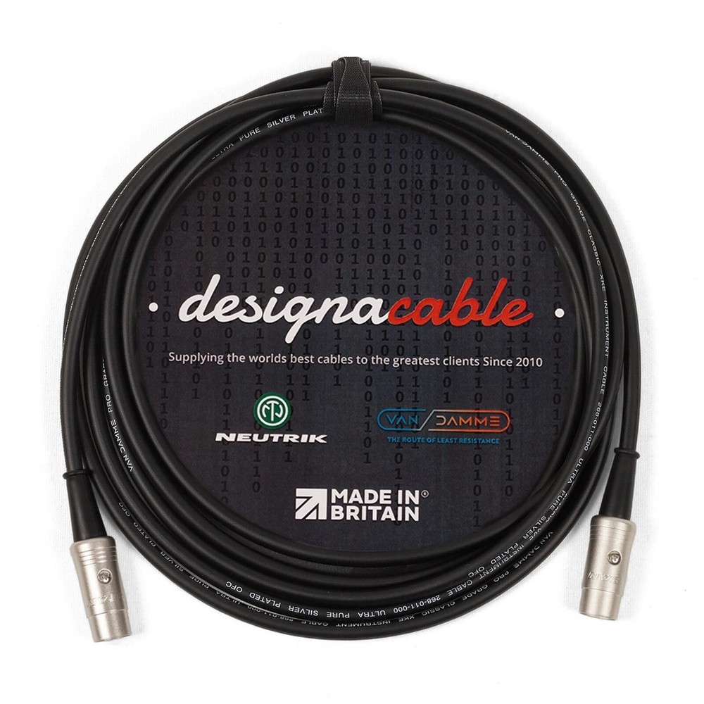 Midi Interface Cable. 5 Pin Din. Van Damme Lead Keyboard Synth Controller 3m 5m