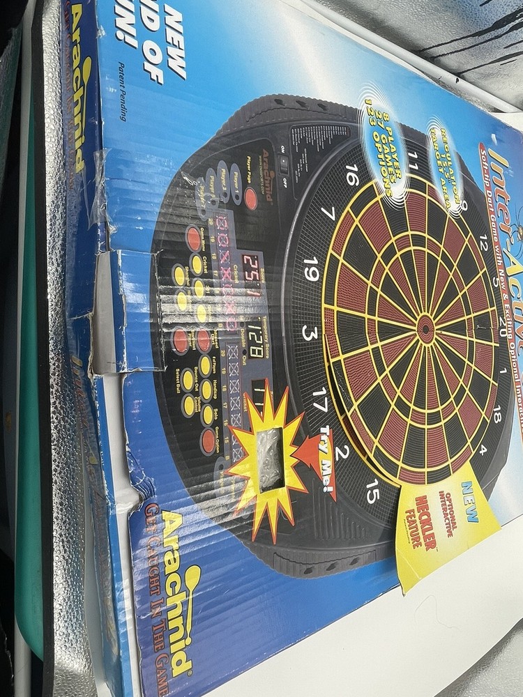 Arachnid Inter-Active 6000 Electronic Dartboard, black