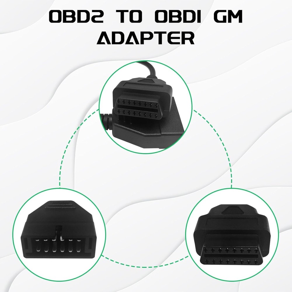 OBD1 Scanner, OBD1 to OBD2 GM Adapter, OBD 1 Scanner Cable Code Reader OBD1 12 P