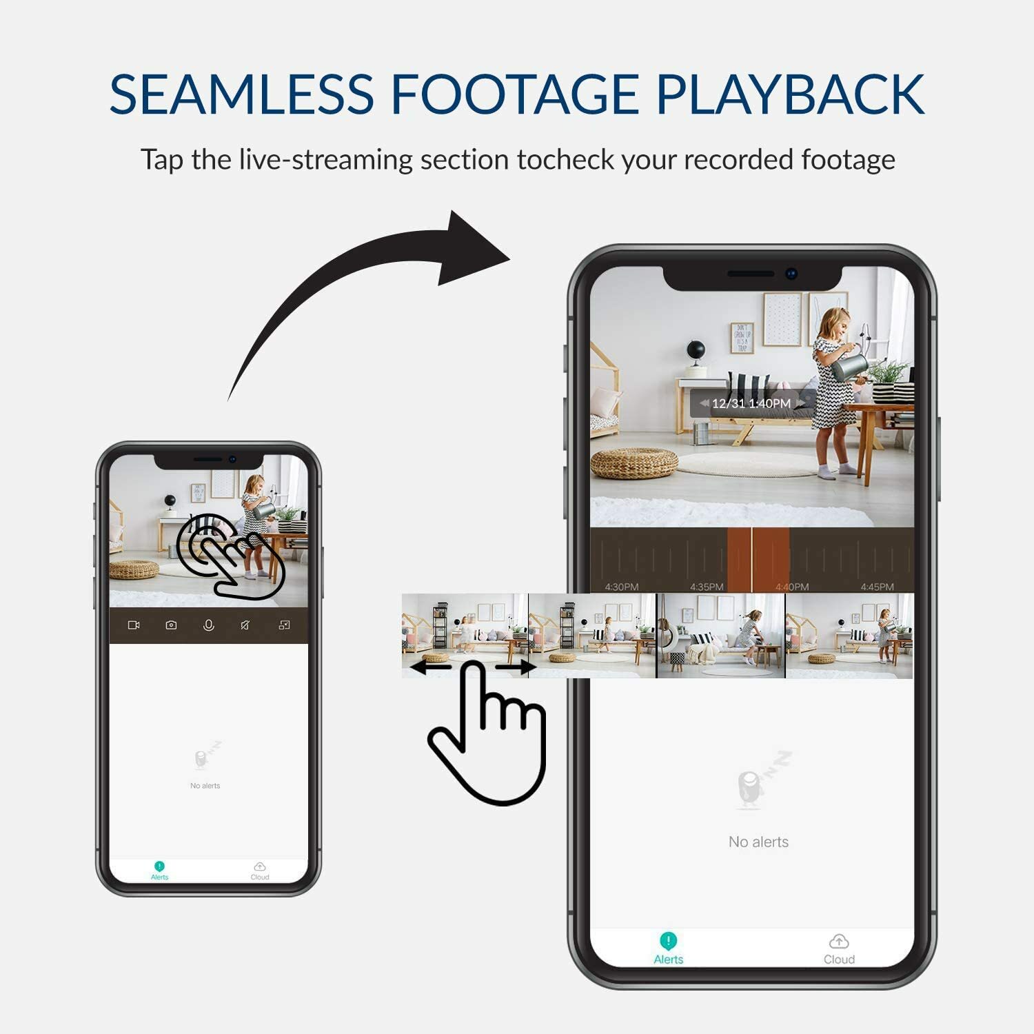 Kami by YI 4pcs Security Home IP Camera 1080p WiFi Wireless Indoor Surveillance