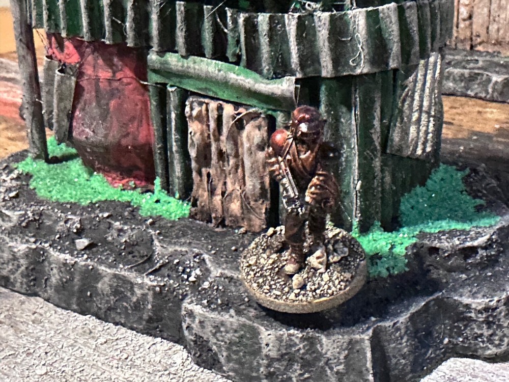 Custom Scratch-Built Wargaming Terrain – MRI-49 site: Tabletop Piece.