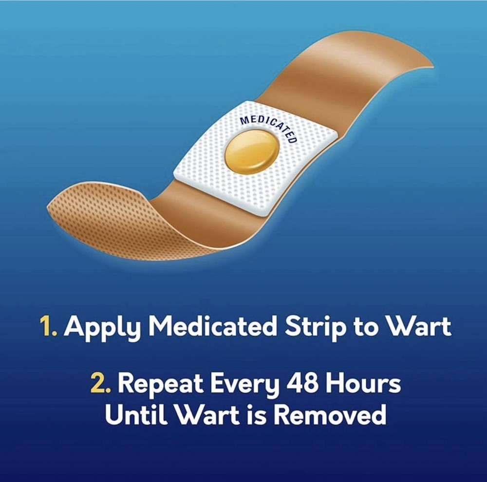 Compound W ONE STEP INVISIBLE STRIPS 14 Maximum Strength wart remover 6/27