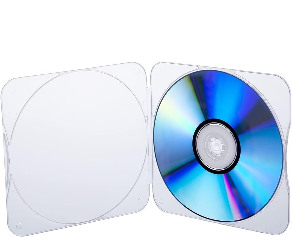 Premium CB11 Single CD Case Clam Shell Case Clear CD Mailer Slim Case DURASLIM