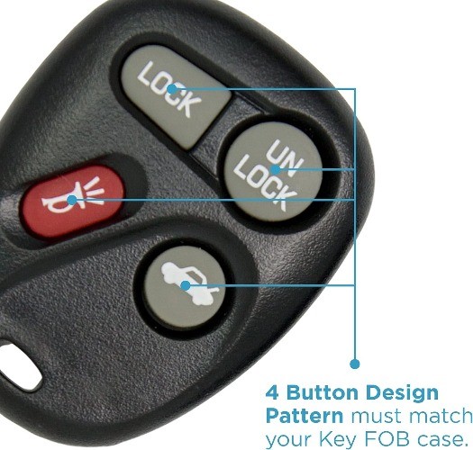 Replacement for Key Fob Shell Case for Vehicles - Shell Only