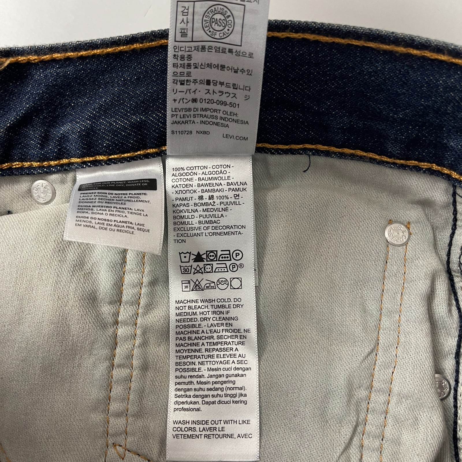 Levis Jeans Mens 36x30 Blue 578 Baggy Dark Wash Denim Y2K Skater Wide Leg NEW