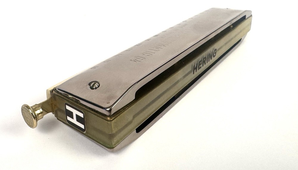 HERING DELUXE CHROMATIC 64 Harmonica 16-Hole – Good Condition