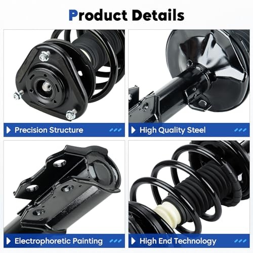 Front Complete Struts Assembly w/Coil Spring Shock Absorber Compatible with