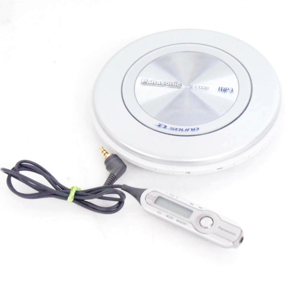Panasonic SL-CT520 Portable CD Player Remote control AC adapter earphone Working