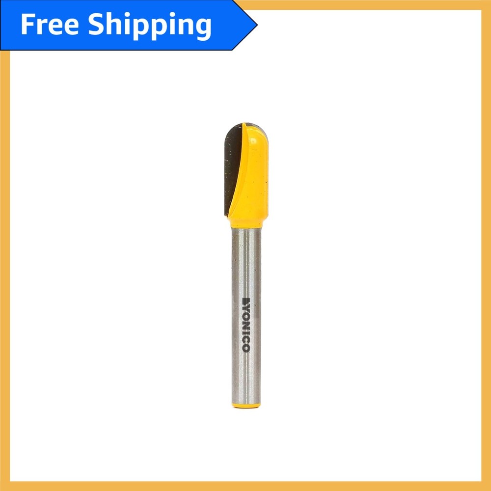 Micro-Grain Tungsten Carbide Router Bit 3/16-Inch Radius for Precise Grooving