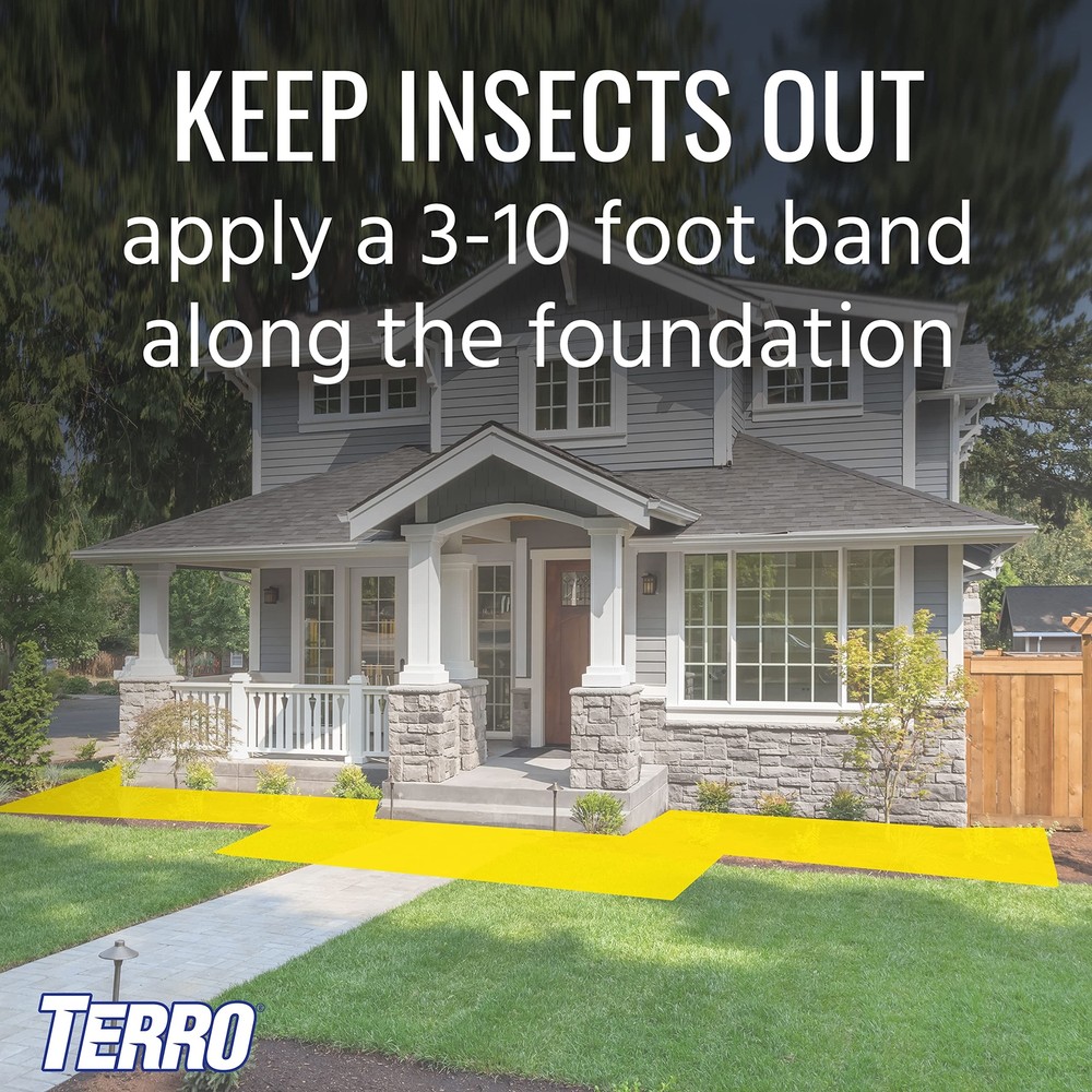 TERRO T901-6 Ant Killer Plus Multi-Purpose Insect Control for Outdoors - Kills