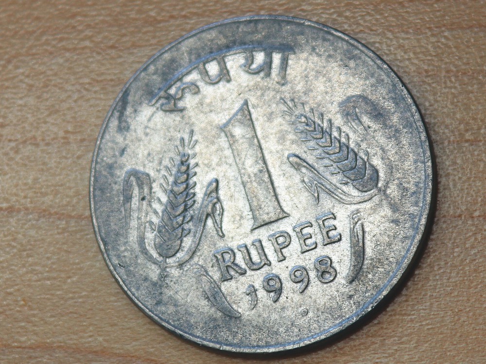 1998 India 1 Rupee Noida Mint