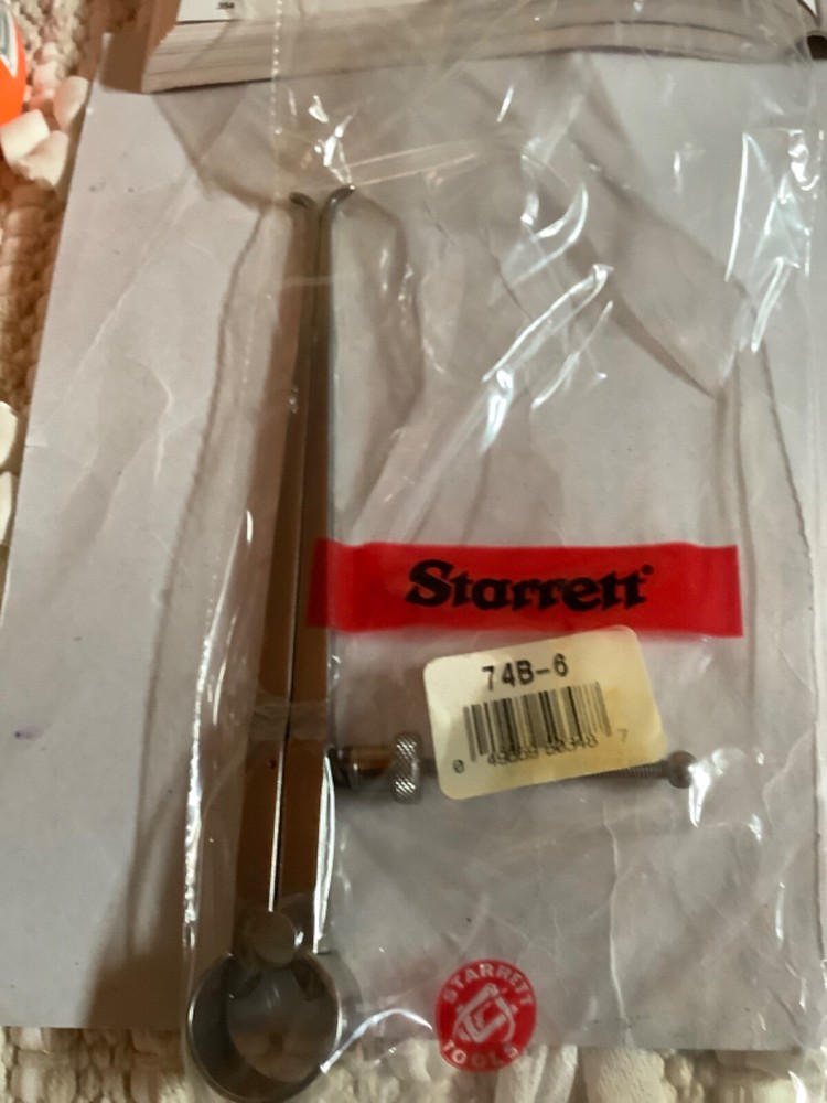 Starrett 74B-6 Fay Spring Type Inside Caliper, Quick Spring Nut 6"
