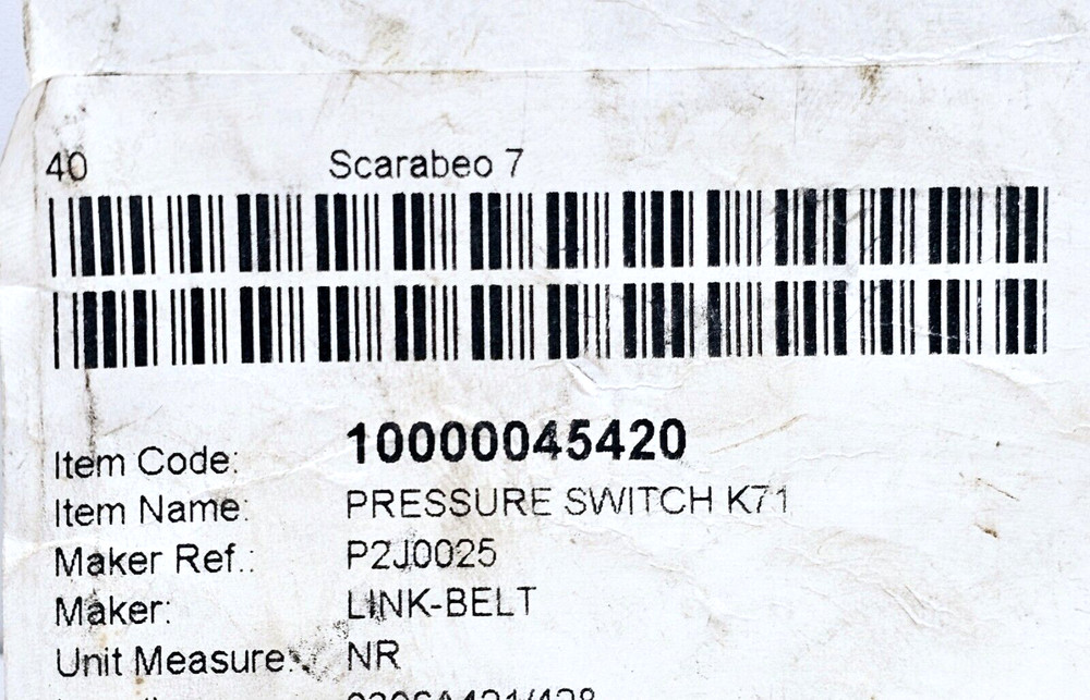 K9 FOX ELECTROMECHANICAL PRESSURE SWITCH K92