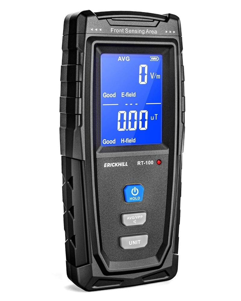 Digital Rechargeable EMF Meter - Versatile Radiation Detector with LCD Display