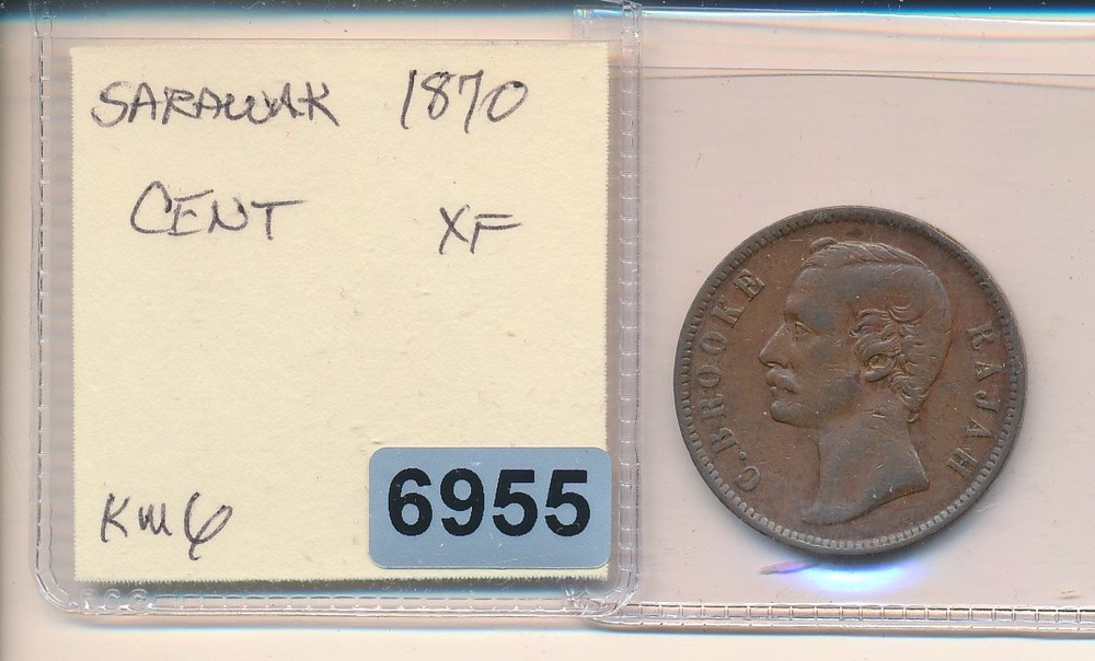 SARAWAK - 1870 CENT - XF - #6955