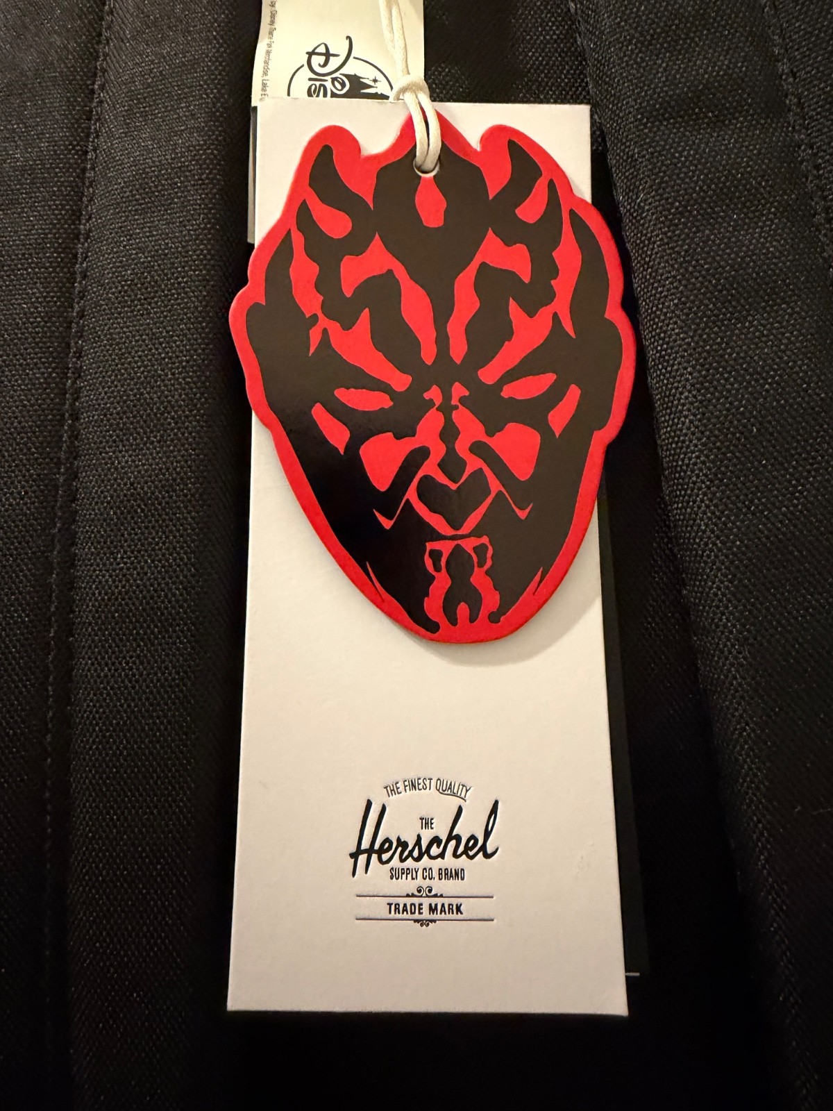 Star Wars Herschel Backpack Black Darth Maul Phantom Menace 25th Anniversary NWT